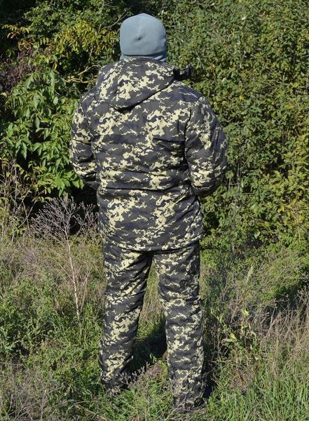 Костюм зимовий куртка довга + штани Піксель р. 48-50 kam-st-007-48 фото