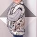 Дитяча Жилетка для дівчинки Кролик 2-9 років з овчини з кишенями vest-016 фото 2