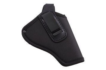 КОБУРА РЕВОЛЬВЕР 3" ПОЯСНАЯ (CORDURA1000D/ КОЖА, ЧЕРНАЯ) К-4р фото