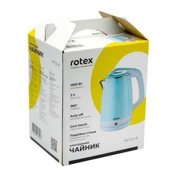Електрочайник Rotex RKT25-B 1221 фото