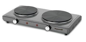 Электроплита Vilgrand VHP182F GRAY 2k, диск, 1500+1000Вт. 4265 фото