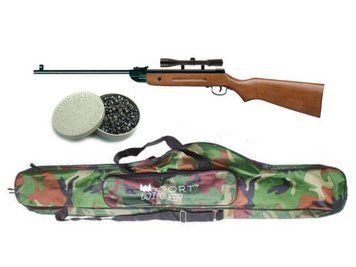 Пневматична гвинтівка AIR RIFLE B1-1 + приціл 4х20 + кулі Oztay 0,51 + чохол Winner B1-1+пр+чехол+пули фото
