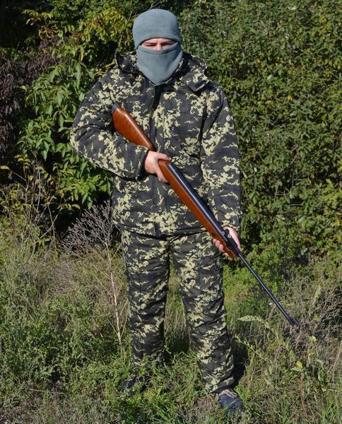 Куртка зимова довга Піксель з капюшоном хутро + синтепон р. 48-50 kam-s-003-58 фото