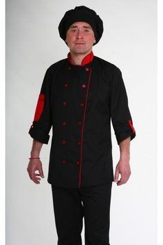 Костюм сушист, кухаря чорний чоловічий (коттон, 42-60, 3257) 42 ХелсЛайф-3257-60 фото