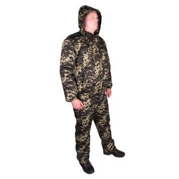Костюм зимний куртка под резинку + штаны UkrCamo ФЗКШПР 48р. Пиксель тёмный ФЗКШПР-58 фото