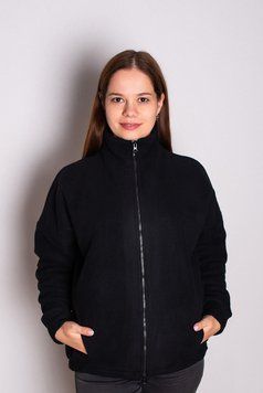 Кофта флисовая Аза (черная, р.42-62) Мария Мария-0762-62 фото