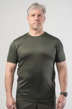 Тактична військова вологовідвідна футболка, 44-60р Jersey сітка Military Олива M-094-60 фото