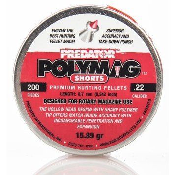 Кулі пневматичні JSB Polymag Shorts, 200 шт/уп, 1,03 м, 5,5 мм 1453.05.64 фото