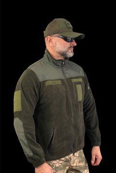 Тактическая мужская кофта флисовая, флиска олива XL-4XL 2017264507 фото