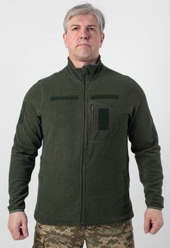Тактическая военная флисовая кофта кубик Military теплая флиска вафелька, S-3XL (Олива) M-186-3XL фото
