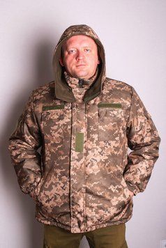 Куртка зимняя Softshell светлый Пиксель р.46-56 ВСУ ЗК-грета-56 фото