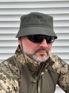 Панама з короткими полями та кріпленням Molle&nbsp;/ олива 2548128506 фото