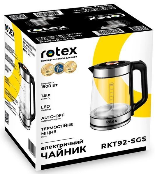 Електричний чайник Rotex RKT92-SGS 4213 фото