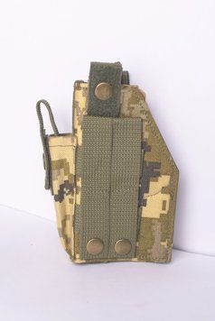 Кобура поясная для пистолета ПМ, Форт 9, Форт 10, Форт 12, Форт 17 с чехлом под запасной магазин пиксель 99019 фото