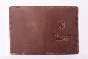 Обкладинка для посвідчення "Учасник бойових дій" шкіра Крейзі 95179-240 олива 95179/3 фото