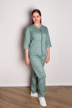 Медицинский костюм (стрейч-коттон, хаки, р.42-56) Хелслайф ХелсЛайф-56 фото