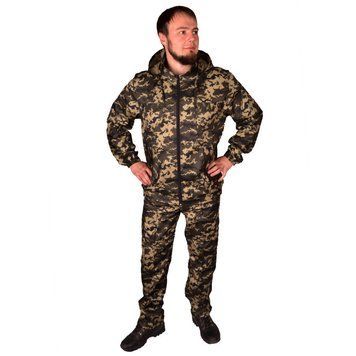 Камуфляжний костюм з капюшоном UkrCamo КПТ 50р. Піксель темний КПТ-58 фото