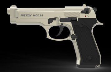 Пистолет стартовый Retay Mod.92, 9мм. Цвет - Satin 1195.03.23 фото