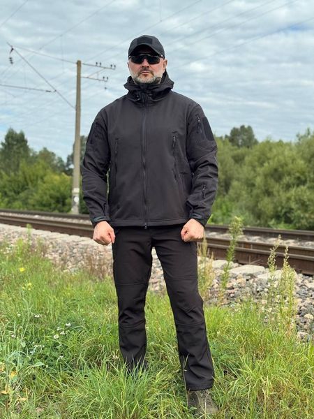 Костюм тактичний Soft Shell/Black 2974858717 фото