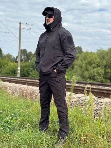 Костюм тактичний Soft Shell/Black 2974858717 фото
