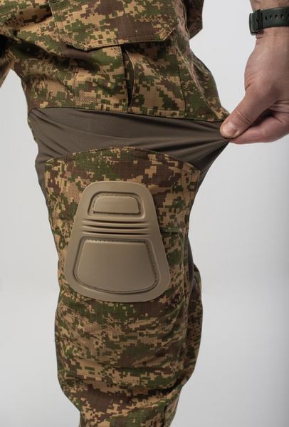 Тактические военные брюки с наколенниками R Military и эластичными FLEX вставками S-3XL (Хижак) M-438-3XL фото