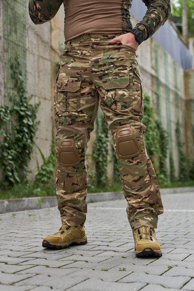 Тактические брюки Han Wild G3 с наколенниками и эластичными вставками, S-3XL (Мультикам) M-283-3XL фото