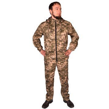 Камуфляжный костюм с капюшоном UkrCamo КПС 50р. Пиксель светлый КПС-58 фото