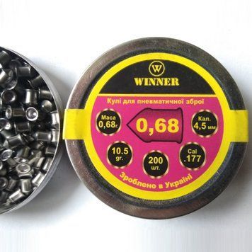 Кулі Winner 4,5 0,68 г 200шт гострі Winner0,68о фото