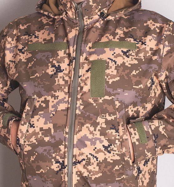 Куртка демісезонна софтшелл UkrCamo 48-58р ЗСУ піксель camstar-sh-58 фото