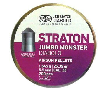 Кулі пневматичні JSB Diabolo Straton Jumbo Monster, 200 шт/уп, 1,645 р, 5,51 мм 1453.05.36 фото