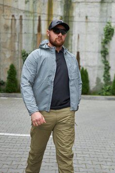 Тактическая ультралегкая летняя куртка ветровка штормовка, S-3XL Call Dragon Lava (Grey) M-318-3XL фото