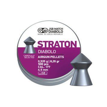 Кулі пневматичні JSB Diabolo Straton, 500 шт/уп, 0,535 м, 4,5 мм 1453.05.11 фото